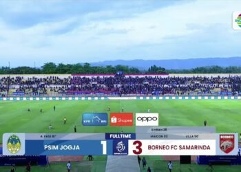 PSIM Yogyakarta Akhiri Rekor Tak Terkalahkan, Borneo FC Menang 3-1