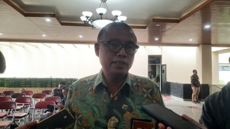 Kepala Dinas Komunikasi, Informatika dan Persandian (Diskominfo San) Kota Yogyakarta, Ignatius Trihastono saat ditemui di gedung Magister Manajemen (MM) Fakultas Ekonomika dan Bisnis (FEB) Universitas Gadjah Mada (UGM), Sleman, Kamis (18/9/2025).