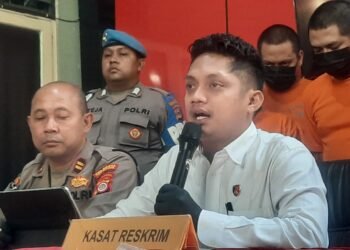 Jumpa pers kasus pemalsuan SIM Palsu di Mapolresta Yogyakarta, Ngupasan, Giondomanan, Kota Yogyakarta, DIY, Senin (22/9/2025).
