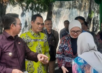 Wali Kota Yogyakarta Hasto Wardoyo saat meresmikan Gadai Preneur Space Lempuyangan, Tegalpanggung, Danurejan, Kota Yogyakarta, Kamis (25/9/2025).