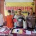 Jajaran Polsek Mergangsan menghadirkan pelaku dan barang bukti kasus penggelapan sepeda motor di Mapolsek Mergangsan, Selasa (30/9/2025).