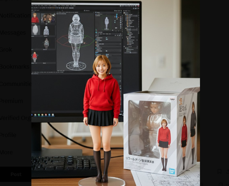 foto miniatur action figure yang dibuat menggunakan aplikasi Gemini AI Nano Banana