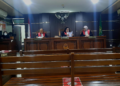 Sidang pertama kasus kecelakaan mahasiswa Fakultas Hukum (FH) Universitas Gadjah Mada (UGM) di Pengadilan Negeri Sleman, Rabu (3/8/2025)