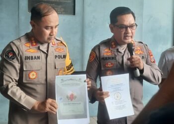 Jumpa pers kasus pemalsuan kekancingan Suktan Ground di Mapolda DIY, Kamis (16/10/2025).