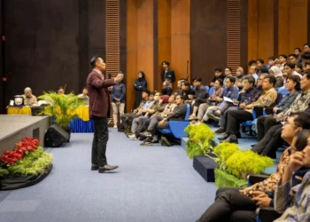 Menko Bidang Infrastruktur dan Pembangunan Kewilayahan, AHY mengisi kuliah umum di UGM