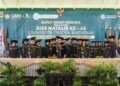 Upacara Dies Natalis ke-43 Universitas Widya Mataram di Banyuraden, Gamping, Sleman, Selasa (7/10/2025)