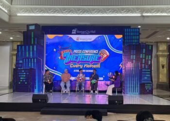 Jumpa pers jelang perayaan 7reasure Every Moment sambut HUT ke-7 Sleman City Hall, Kamis (9/10/2025)