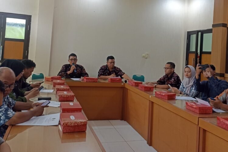 Jumpa pers terkait Lomba Hantaru 2025 di Kantor Dinas Komunikasi, Informatika dan Persandian Kota Yogyakarta, Selasa (14/9/2025).