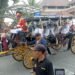 Kereta kencana bersejarah milik Keraton Yogyakarta, Kyai Landower Surabaya dan Permili, kembali ditampilkan dalam Kirab Trunajaya, Rabu (22/10/2025).