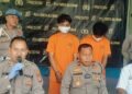Polresta Sleman mengamankan dua remaja pelaku penganiayaan di Jalan Magelang, Kamis (30/10/2025)