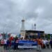 Massa buruh yang tergabung dalam Majelis Pekerja Buruh Indonesia (MPBI) DIY menggelar aksi di kawasan Tugu Yogyakarta, Kamis (30/10/ 2025).