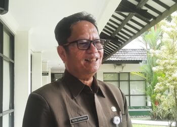 Kepala Satpol PP Sleman, Indra Darmawan saat ditemui wartawan di lingkungan Sekretariat Daerah (Setda) Sleman, Selasa (4/11/2025).