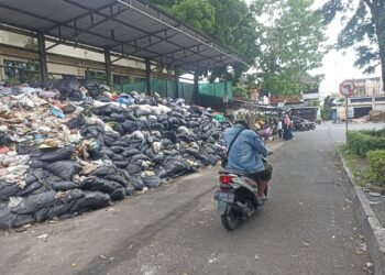 Kondisi depo sampah di kawasan Kotabaru, Yogyakarta, Sabtu (15/11/2025).