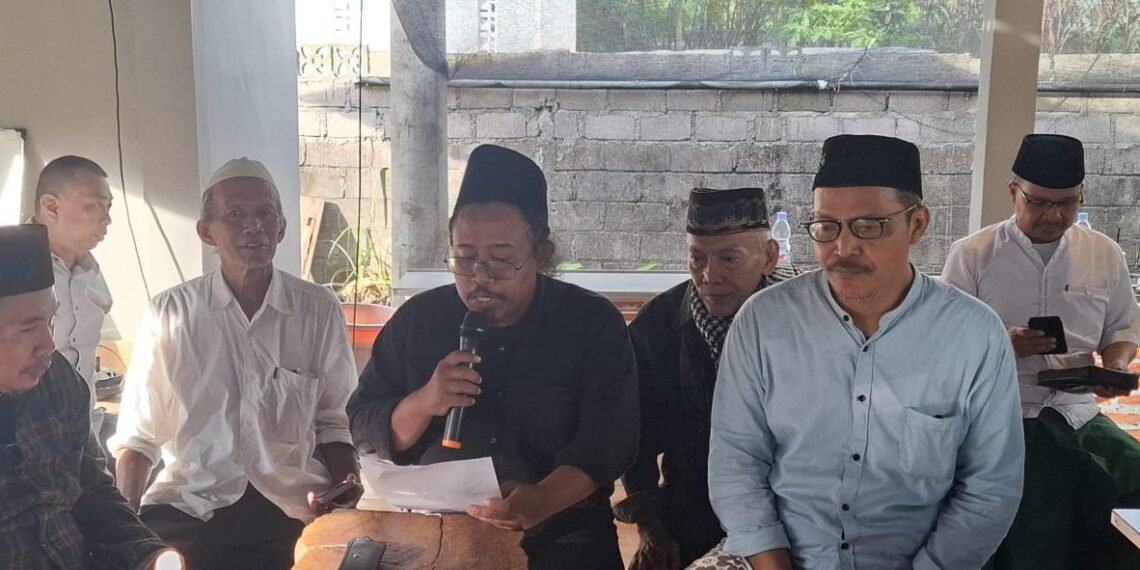 Nahdliyyim DIY menyampaikan pernyataan sikap soal perpecahan elit pengurus Nahdlatul Ulama (NU), Jumat (28/11/2025).