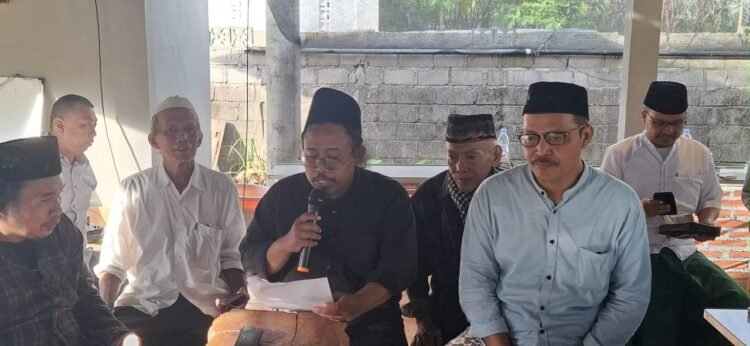 Nahdliyyim DIY menyampaikan pernyataan sikap soal perpecahan elit pengurus Nahdlatul Ulama (NU), Jumat (28/11/2025).