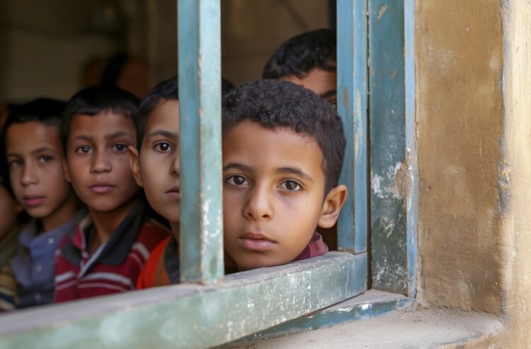 Ilustrasi anak-anak di wilayah Gaza yang membutuhkan banyak bantuan, baik logistik berupa makanan, air, pendidikan hingga layanan kesehatan