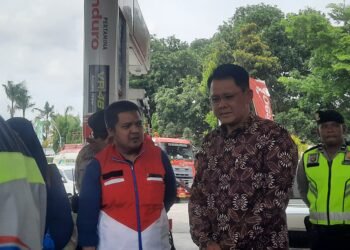Wakil Bupati Sleman saat melakukan pemantauan ketersediaan BBM di SPBU SPBU 44.552.04 Adisutcipto, Selasa (16/12/2025).