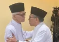 Momen Rais Aam KH Miftachul Akhyar dan Ketum PBNU Gus Yahya Cholil Staquf islah di Ponpes Lirboyo, Kamis (25/12/2025)