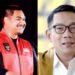 Foto kolase Eks Menpora Dito Ariotedjo dan eks Gubernur Jabar Ridwan Kamil