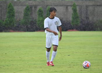 Pemain PSIM Yogyakarta U-16 Kenzie Satrio Utomo yang bakal menimba ilmu ke Barcelona, Spanyol