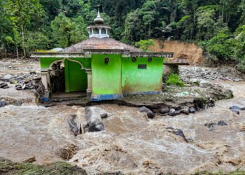 ilustrasi dampak bencana banjir di Sumatra