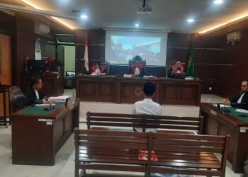Sidang pembakaran tenda Mapolda DIY, Kamis (22/1/2026).