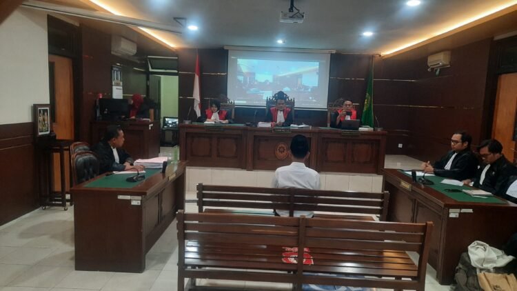 Sidang pembakaran tenda Mapolda DIY, Kamis (22/1/2026).