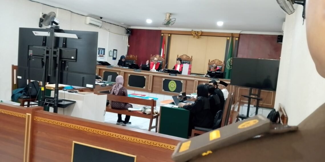 Sidang lanjutan perkara dugaan korupsi Dana Hibah Pariwisata Kabupaten Sleman tahun 2020 di Pengadilan Negeri Yogyakarta, Senin (12/1/2026).