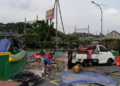 DPUPKP Kota Yogyakarta melakukan pengujian tanah di Jembatan Kewek sebelum dilakukan revitalisasi, Selasa (20/1/2026).