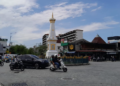 kawasan Tugu Jogja yang merupakan satu di antara ikon Kota Yogyakarta