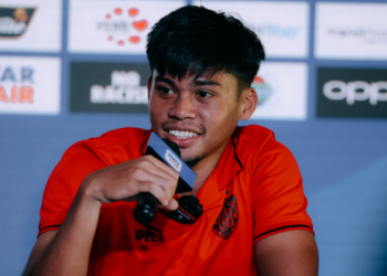 Pemain Bali United Rahmat Arjuna Reski