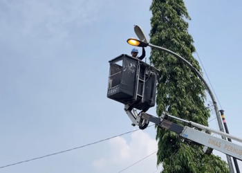 penggantian PJU di Jalan Parangtritis