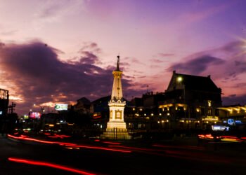 Ilustrasi ikon pariwisata Yogyakarta