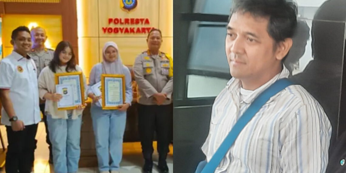 Kolase foto mahasiswi Eviana dan Hogi Minaya yang sama-sama lawan jambret tapi beda nasib