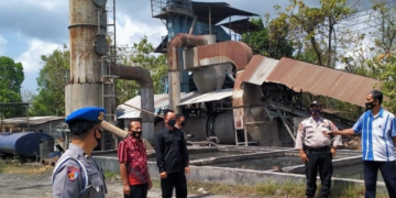 Dok PT Selo Adikarto, Kulon Progo saat dilakukan pengamanan oleh Polsek Nanggulan