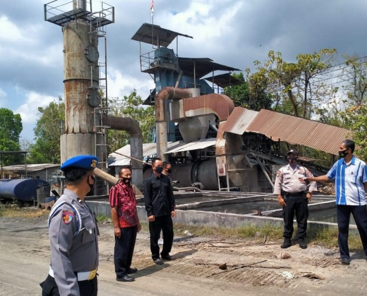 Dok PT Selo Adikarto, Kulon Progo saat dilakukan pengamanan oleh Polsek Nanggulan