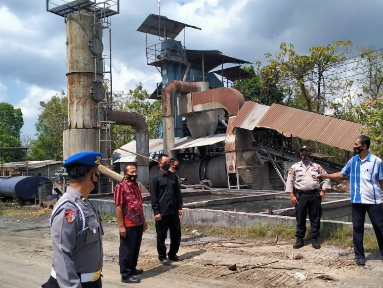 Dok PT Selo Adikarto, Kulon Progo saat dilakukan pengamanan oleh Polsek Nanggulan