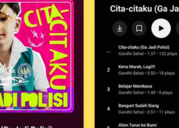Lagu cita-citaku yang dinyanyikan Gandhi Sehat resmi ditarik dari peredaran