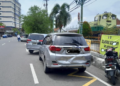 Larangan parkir yang ada di kawasan Jalan Pasar Kembang atau sarkem masih diabaikan oleh sebagian pengendara, Selasa (10/2/2026)