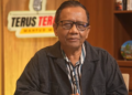 Mahfud MD menyoroti soal anjloknya Indeks Persepsi Korupsi Indonesia.