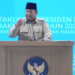 Presiden Prabowo saat bertaklimat dalam Rakornas Pemerintah Pusat dan Pemerintah Daerah 2026 di Sentul, Bogor, Jawa Barat, Senin (2/2/2026).