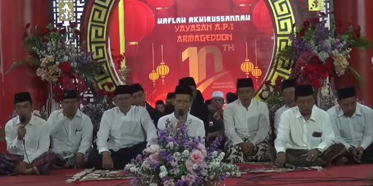 Haflah Akhirussanah ke-10 API Armageddon di, Jogokerten, Trimulyo, Sleman, Sabtu (7/2/2026)