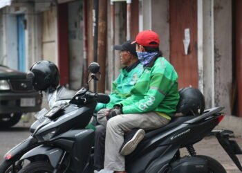 Ilustrasi ojol atau ojek online