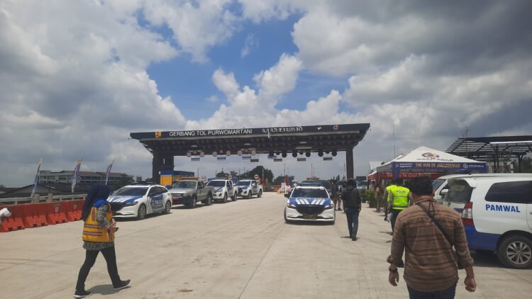 Gerbang Tol Prambanan masih belum dimanfaatkan secara maksimal oleh pengendara selama libur lebaran 2026
