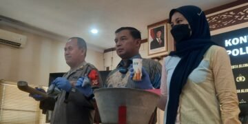 Polresta Sleman mengungkap kepemilikan petasan ilegal seorang anak di Sleman, Jumat (13/3/2026)