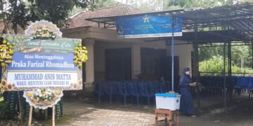 Suasana kediaman almarhum Praka Farizal Rhomadhon di Lendah, Kulonprogo, pada Selasa (31/3/2026). (Hadid Pangestu)