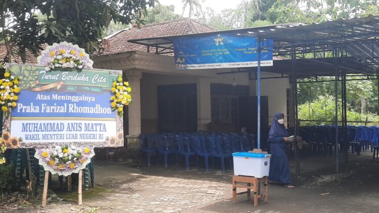 Suasana kediaman almarhum Praka Farizal Rhomadhon di Lendah, Kulonprogo, pada Selasa (31/3/2026). (Hadid Pangestu)