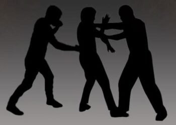 Ilustrasi pemukulan.