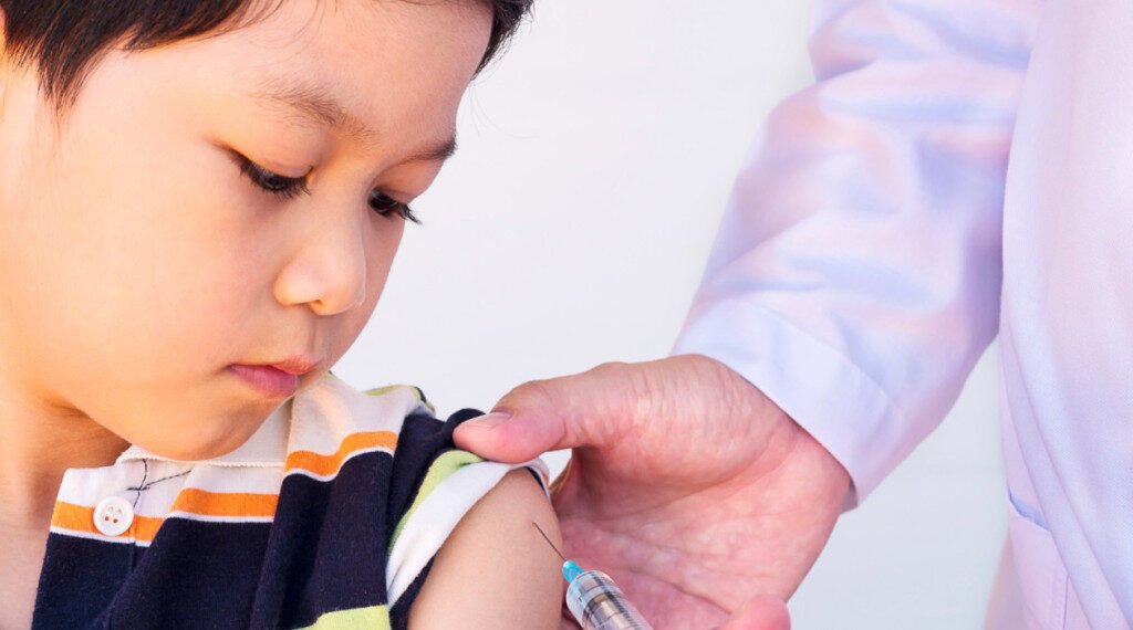 ilustrasi imunisasi campak