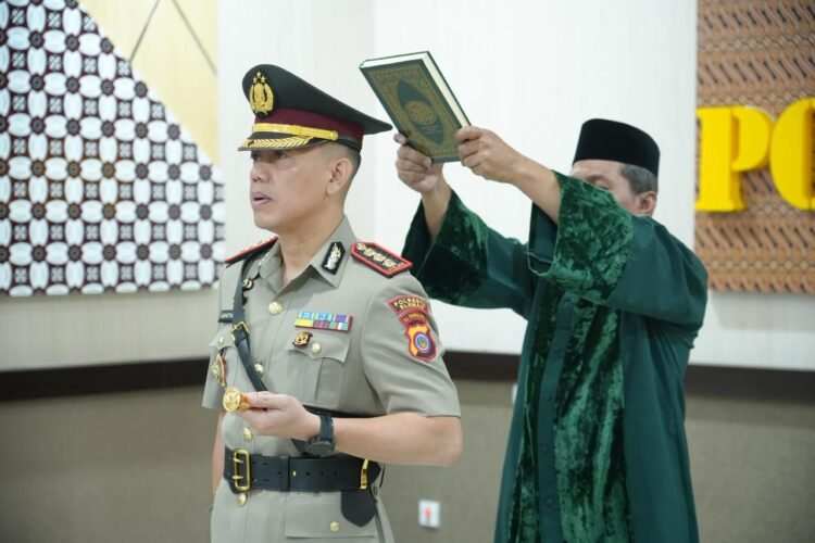 Kombes Pol Adhitya Panji Anom saat dilantik sebagai Kapolresta Sleman, Rabu (11/3/2026).
